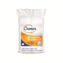 Compressa de Gaze Estrela 13 Fios Não Estéril 7,5x7,5cm - Cremer