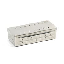 Estojo para Esterilização Inox 18x08x05cm Millenium Perfurado Autoclavável - Fava
