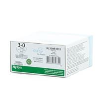 Fio Cirúrgico De Nylon Preto 3-0 Ag 1/2 Cil 3,5cm - Bioline Fios