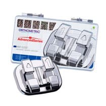 Kit Bráquete Metálico Advanced Séries MBT 0,022' 100 Casos - Orthometric