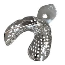 Moldeira Perfurada Inox Desdentado Inferior Adulto - Bio-Art