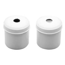 Porta Algodão Limpo e Servido Plástico Branco - Fava