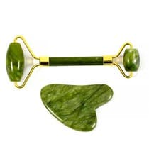 Rolo Massageador de Jade Verde + Guasha Coração - Smart Gr