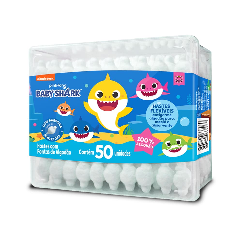Hastes Flexíveis com Pontas de Segurança Baby Shark