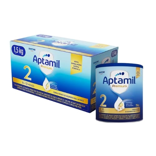 Kit Aptabox Aptamil Premium 2 - 2 Latas de 750g - Danone