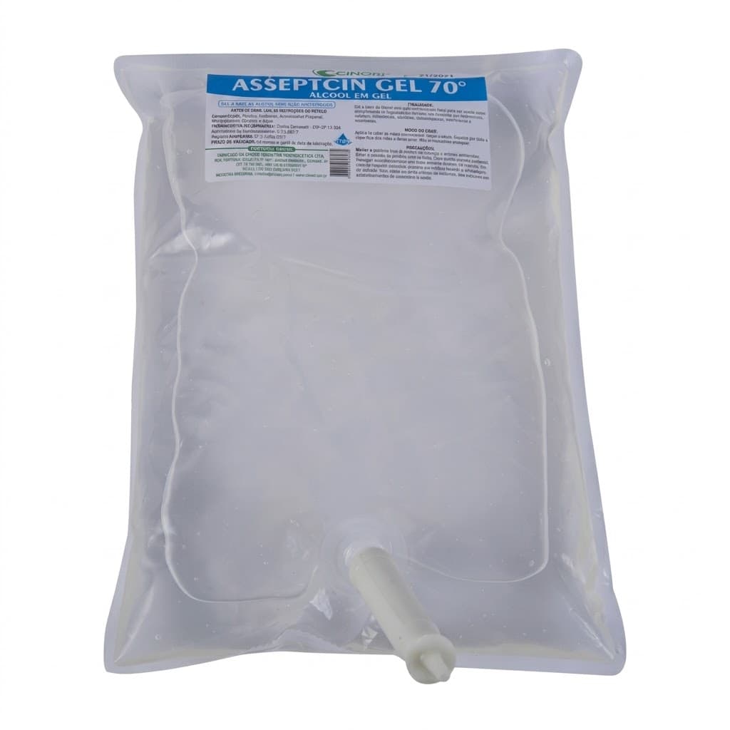 Asseptcin Gel 70° (Álcool em Gel) 800 mL - Cinord