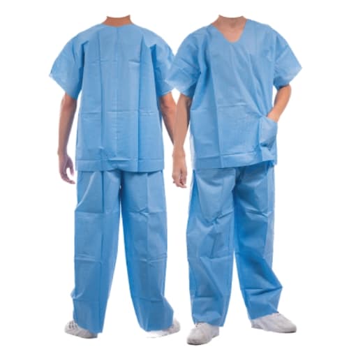 Conjunto Hospitalar Descartável com Elástico - M - Azul SSMMS 35G Não Estéril - Pion G Plus