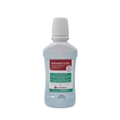 Enxaguante Bucal Com Clorexidina 0,12% 250ml - Indalabor