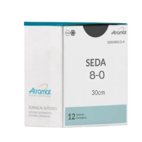 Fio de Sutura 8-0 Seda 12 Envelopes - Atramat
