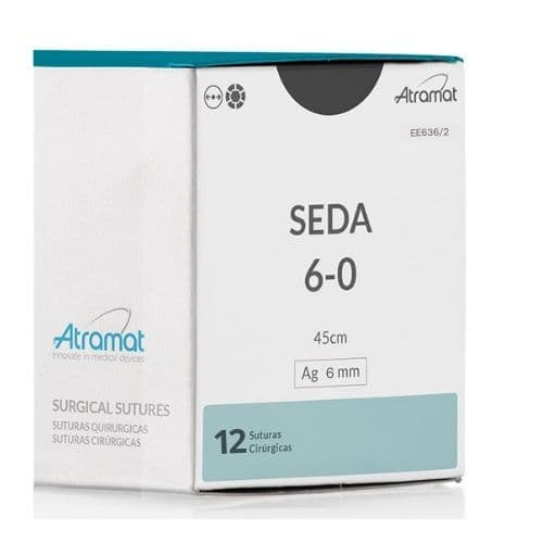 Fio de Sutura 6-0 Seda 12 Envelopes - Atramat