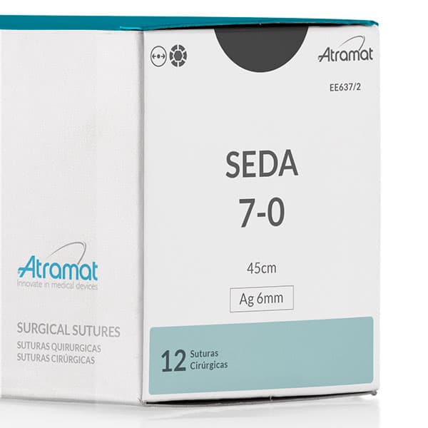 Fio de Sutura 7-0 Seda 12 Envelopes - Atramat