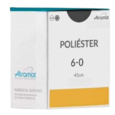 Fio de Sutura 6-0 Poliester Branco 12 Envelopes - Atramat