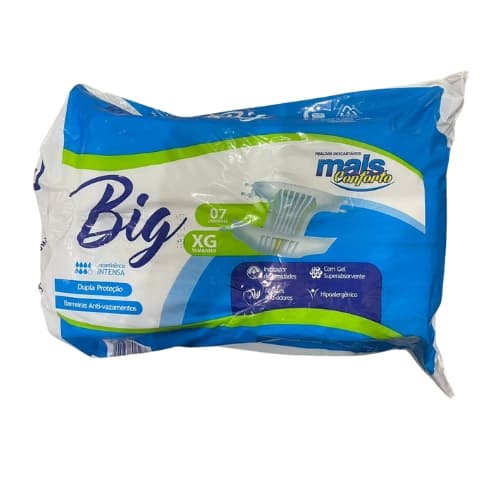Fralda Geriátrica Big XG - 7 unidades - Mais Conforto
