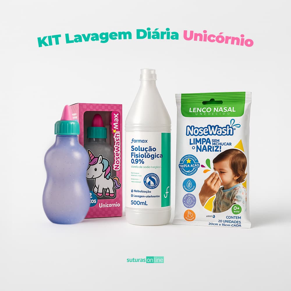Kit Lavagem Diária Unicórnio - Suturas online | Produtos para Saúde, médico-hospitalar, home care