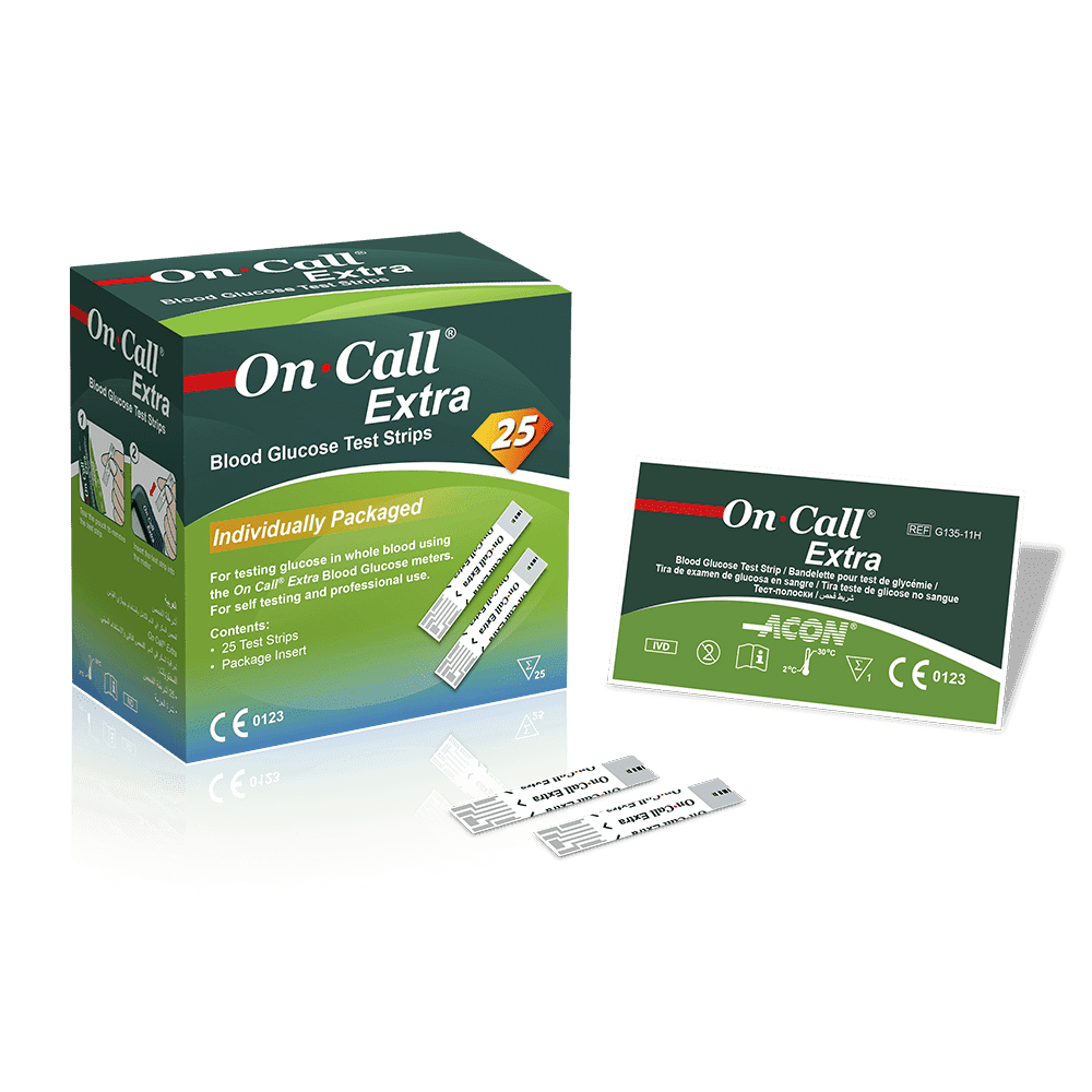On Call® Extra tira para teste de glicemia individualizada - MedLevensohn