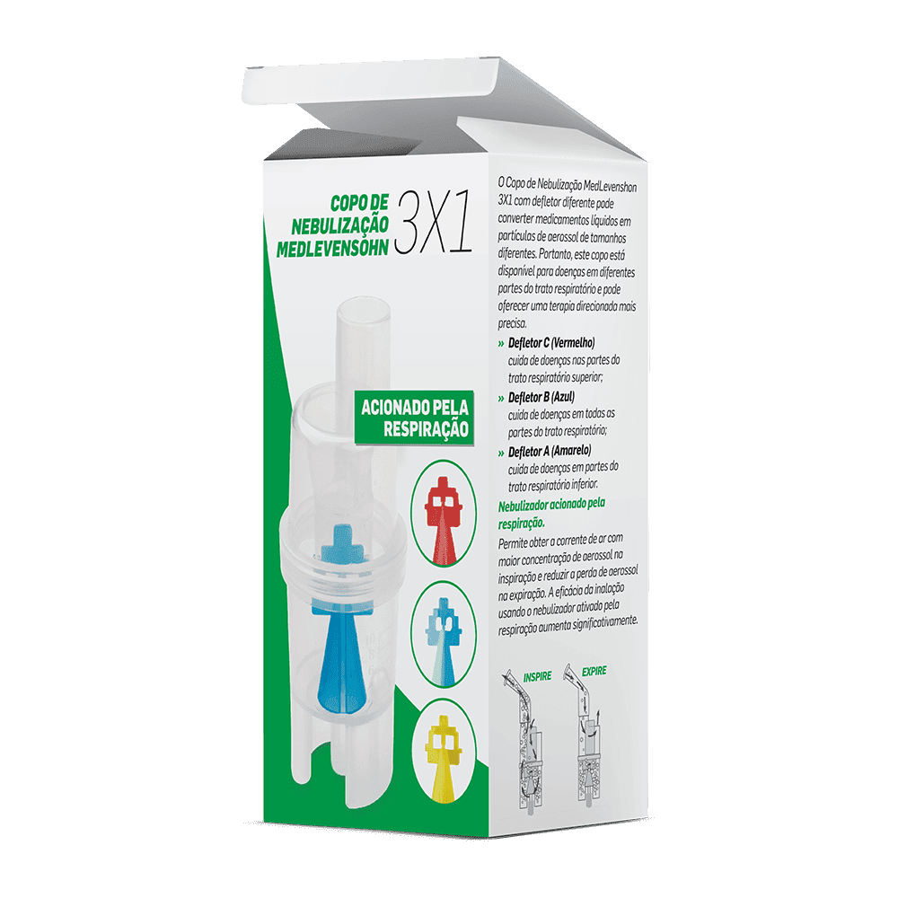 Copo de nebulização 3x1 MedLevensohn - MedLevensohn