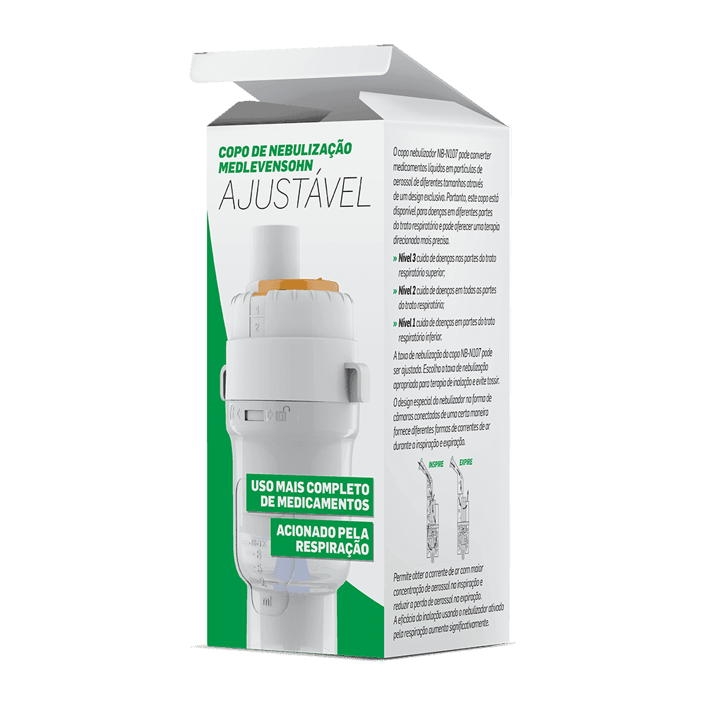 Copo de nebulização ajustável MedLevensohn - MedLevensohn