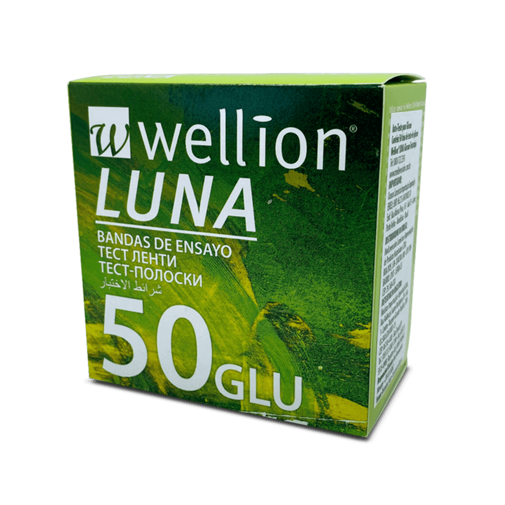 Wellion® Luna Tira para Teste de Glicemia em Frasco - MedLevensohn