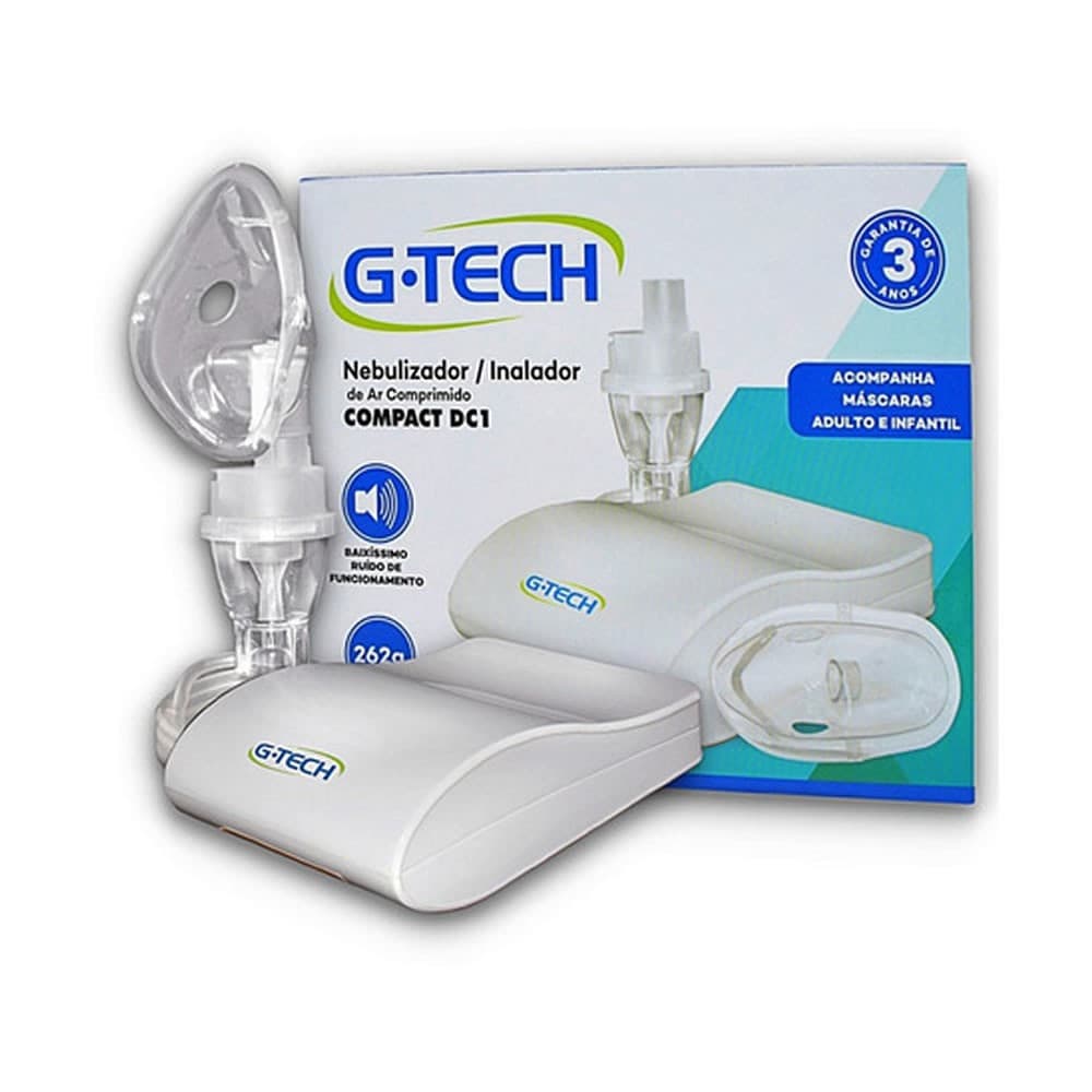 Nebulizador Compressor G-tech Compact Dc1 Branco 100v/240v - Portal do Médico