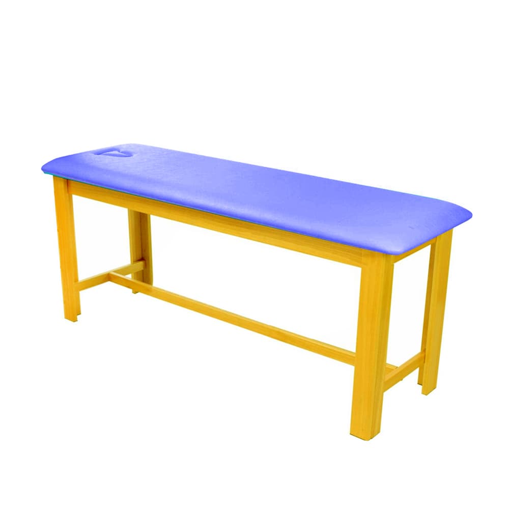 Divã Maca Mesa Clinica Madeira Com Orifício Courvim (Azul-Céu) - Portal do Médico
