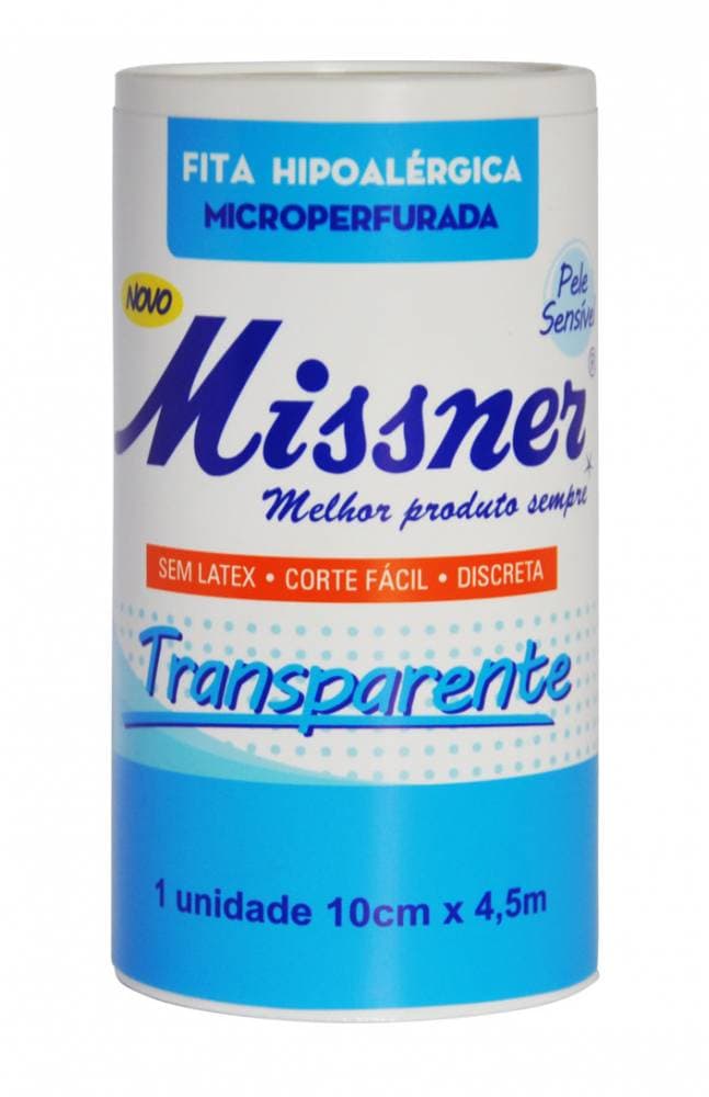 Fita Hipoalergica Transparente 10cm x 4,5m - Missner - Portal do Médico