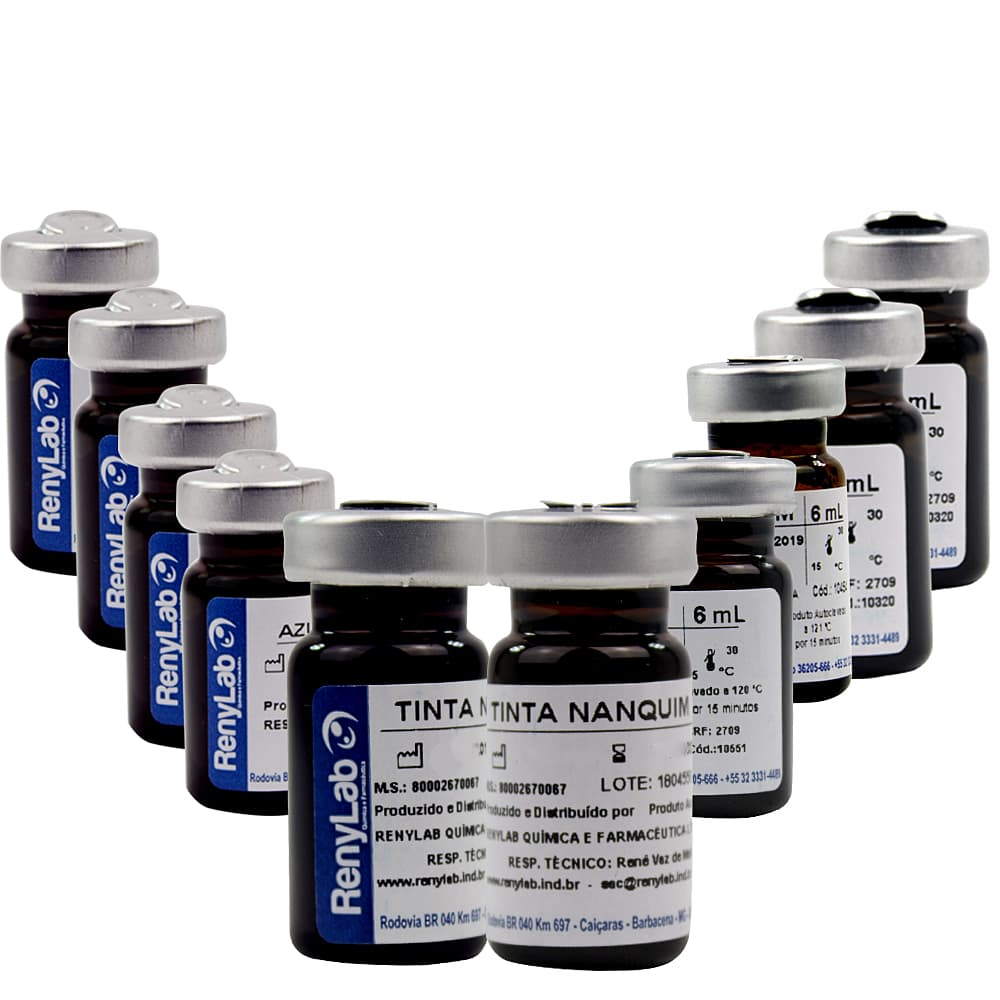 Tinta Nanquim 6ml C/12un Renylab - Portal do Médico