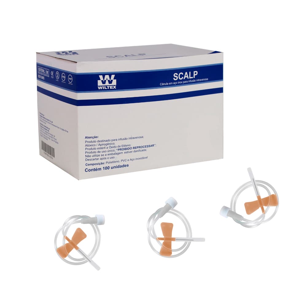 Scalp Caixa C/100 Un Wiltex (25g) - Portal do Médico