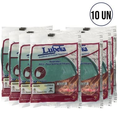 Kit 10 Máscaras Descartável Pff3 S/Válvula Inmetro Ca 38.834 - Portal do Médico