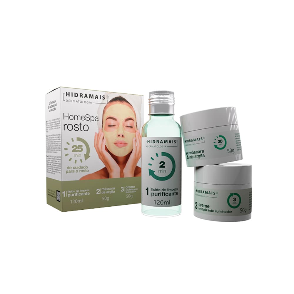 Kit Hidratação E Limpeza Fácial Home Spa Hidramais - Portal do Médico