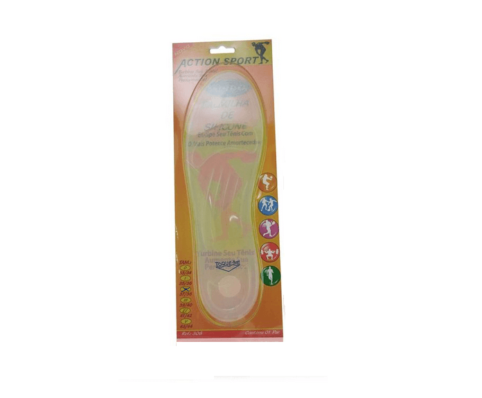 Palmilha Plana Silicone O Par Action Sport (37/38) - Portal do Médico