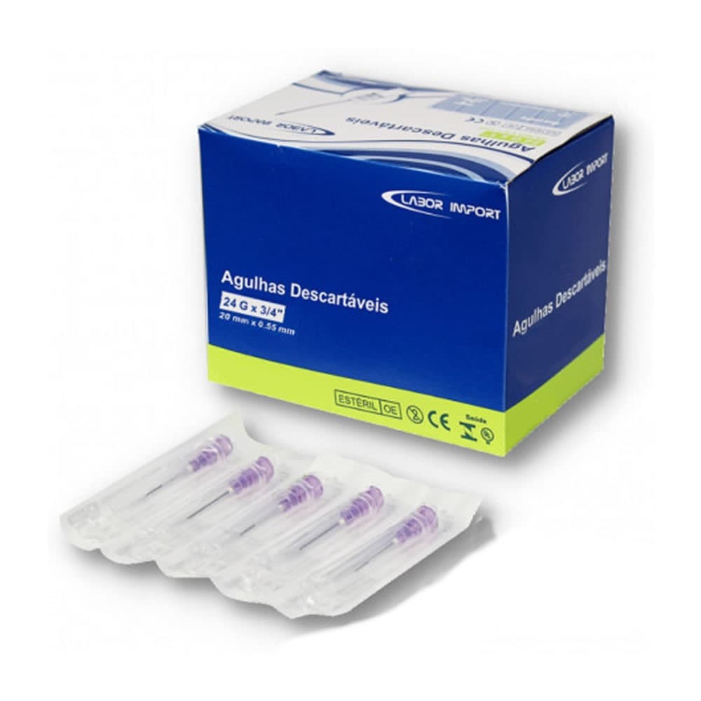 Agulha HiPodérmica Labor Import 20x0,55 Kit C/100 - Portal do Médico