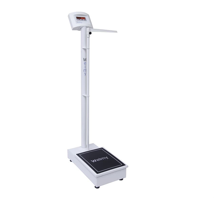 Balança Antropométrica Digital 200 Kg Divisão 100 g | Visor LED W - Portal do Médico