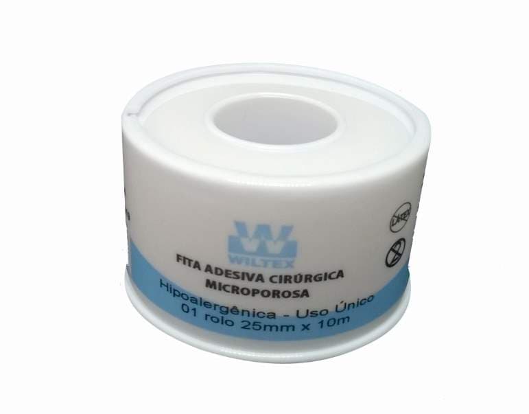 Fita Micropore C/Capa Kbm Wiltex (25mmx10m) - Portal do Médico