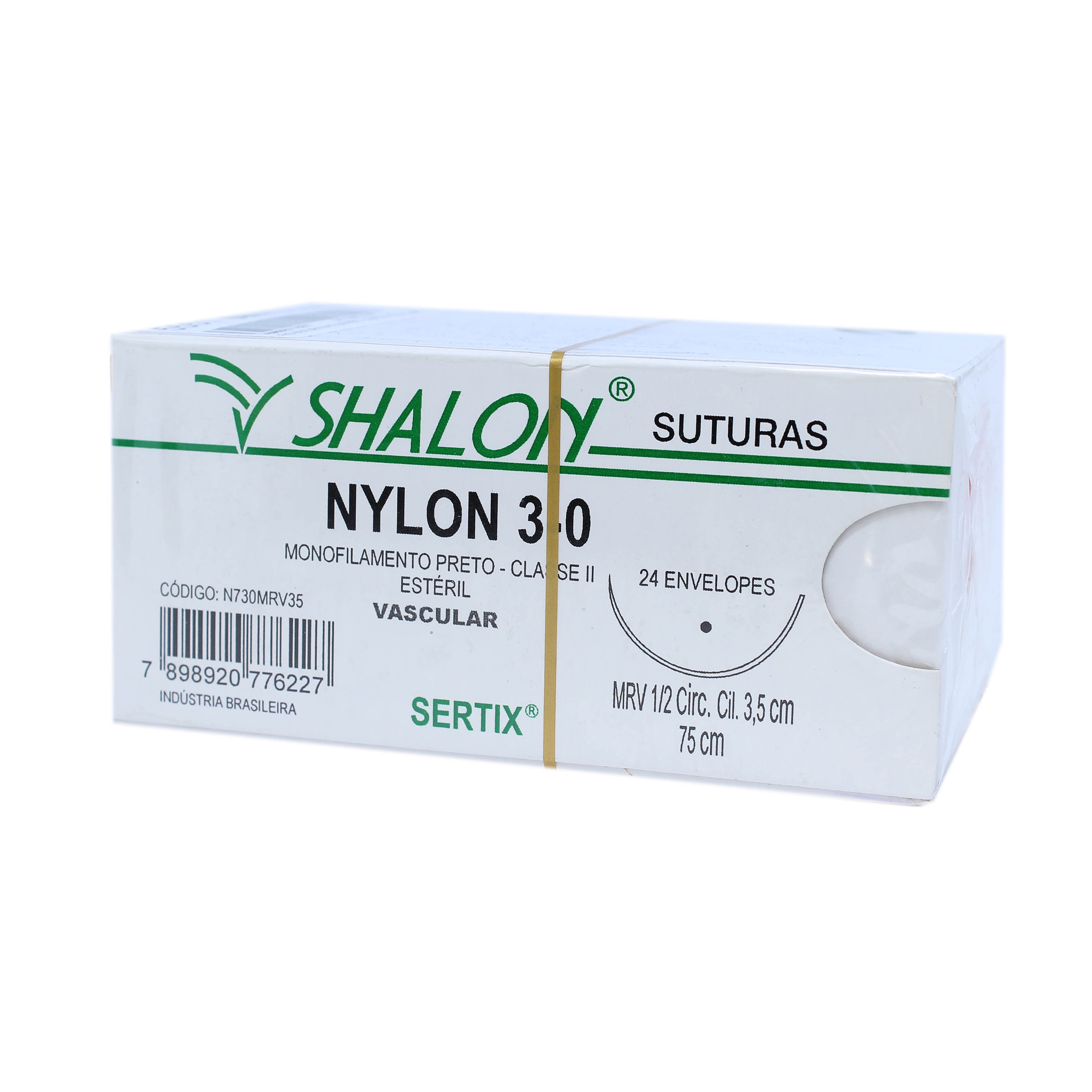 Fio Sutura Nylon Preto Com 24 Unidades Fio 75cm (3-0-Ag-3,5cm1/2circular-Q) - Portal do Médico