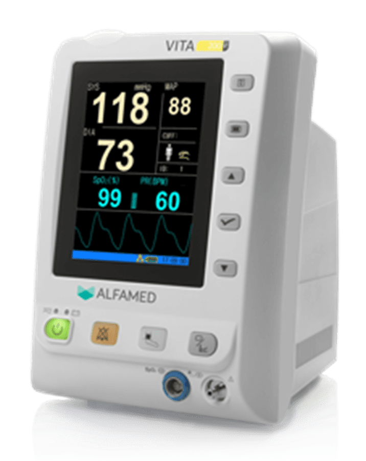 Monitor de Sinais Vitais Vita 200e (Somente Oximetria) - Alfamed - Portal do Médico