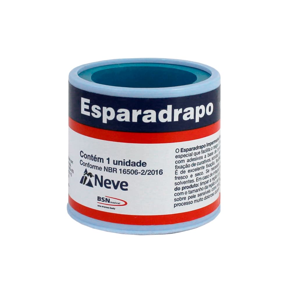 Esparadrapo Impermeável Neve (2,5cmx4,5m) - Portal do Médico