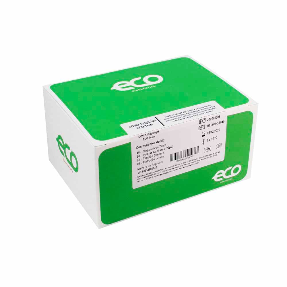 Kit Para Covid-19 Igg/Igm Com 40 Testes Eco Diagnóstica - Portal do Médico