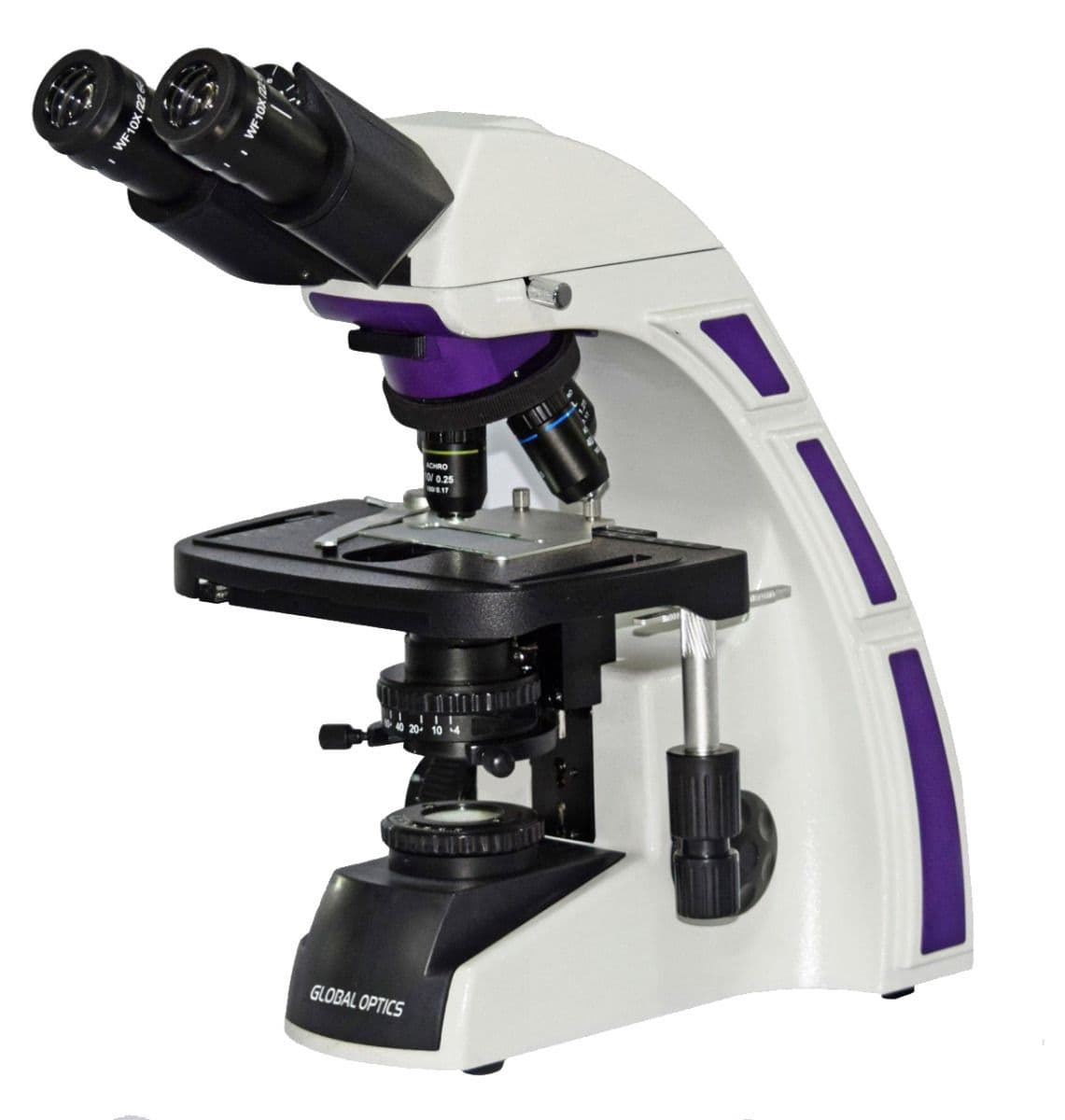 Microscópio Biológico Binocular Ótica Finita Acromático Halógena - Portal do Médico