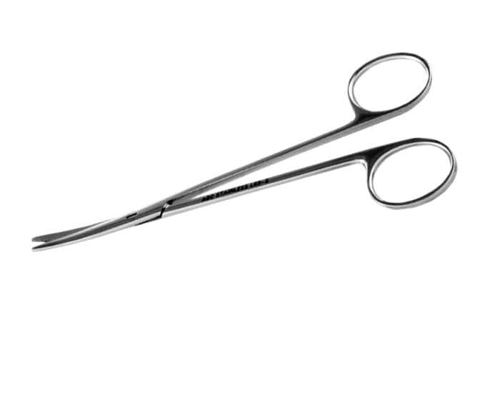 Tesoura Metzembaum Em Aço Inox Diérese Delicada Curva Abc (18cm) - Portal do Médico