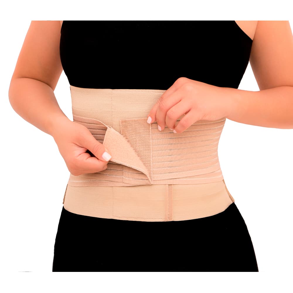 Cinta Abdominal Cintura Fina Altura 26cm Cor Bege Flambé (G/Gg) - Portal do Médico
