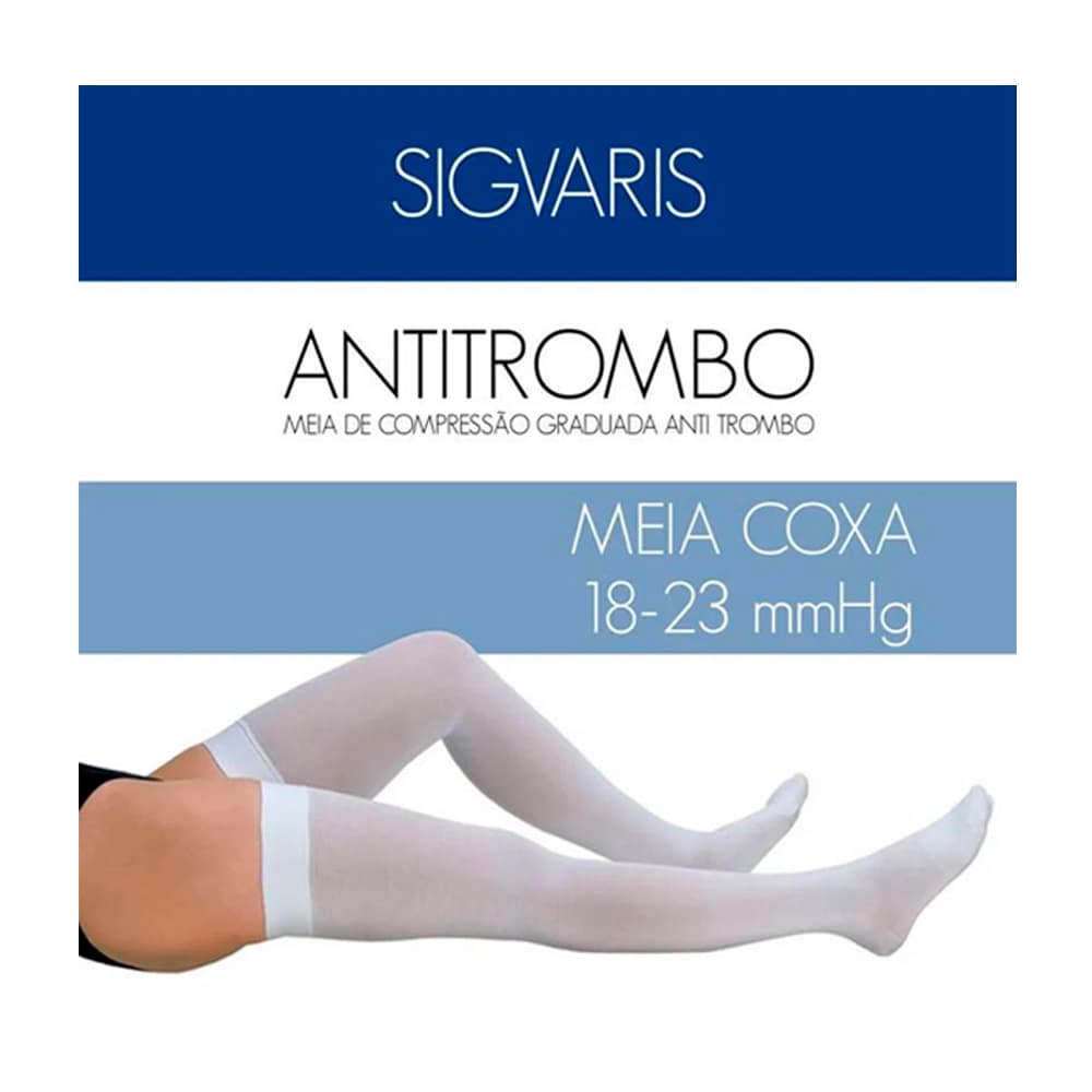 Meia Compressiva Antitrombo 7/8 18-23mmhg Branca Sigvaris (Gg) - Portal do Médico