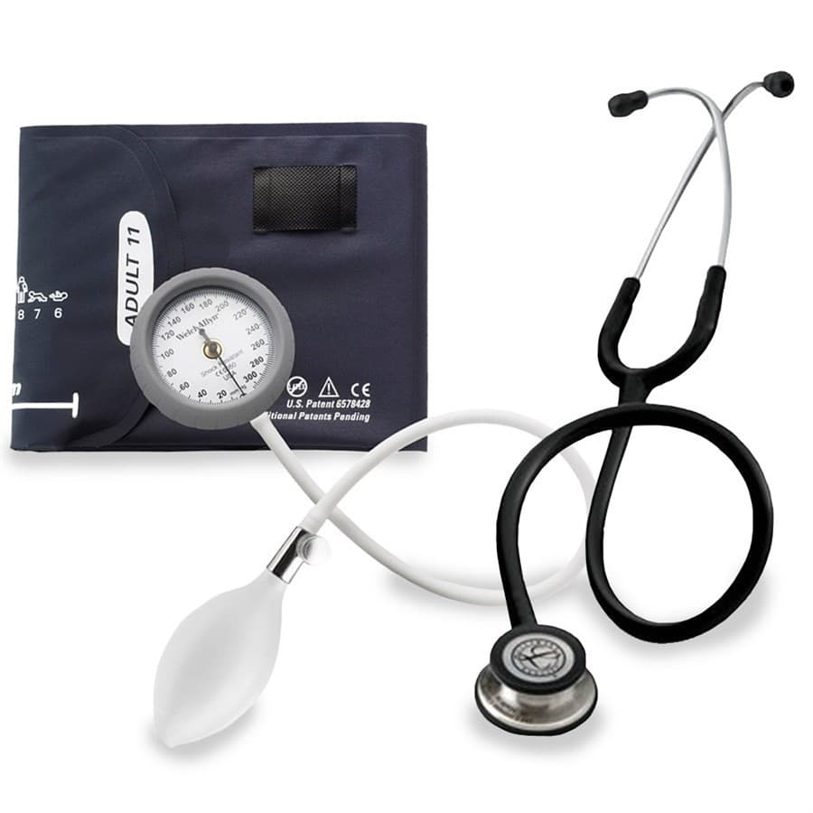 Kit Estetoscópio Littmann Classic III 5620 Preto + Aparelho de Pressão - Portal do Médico