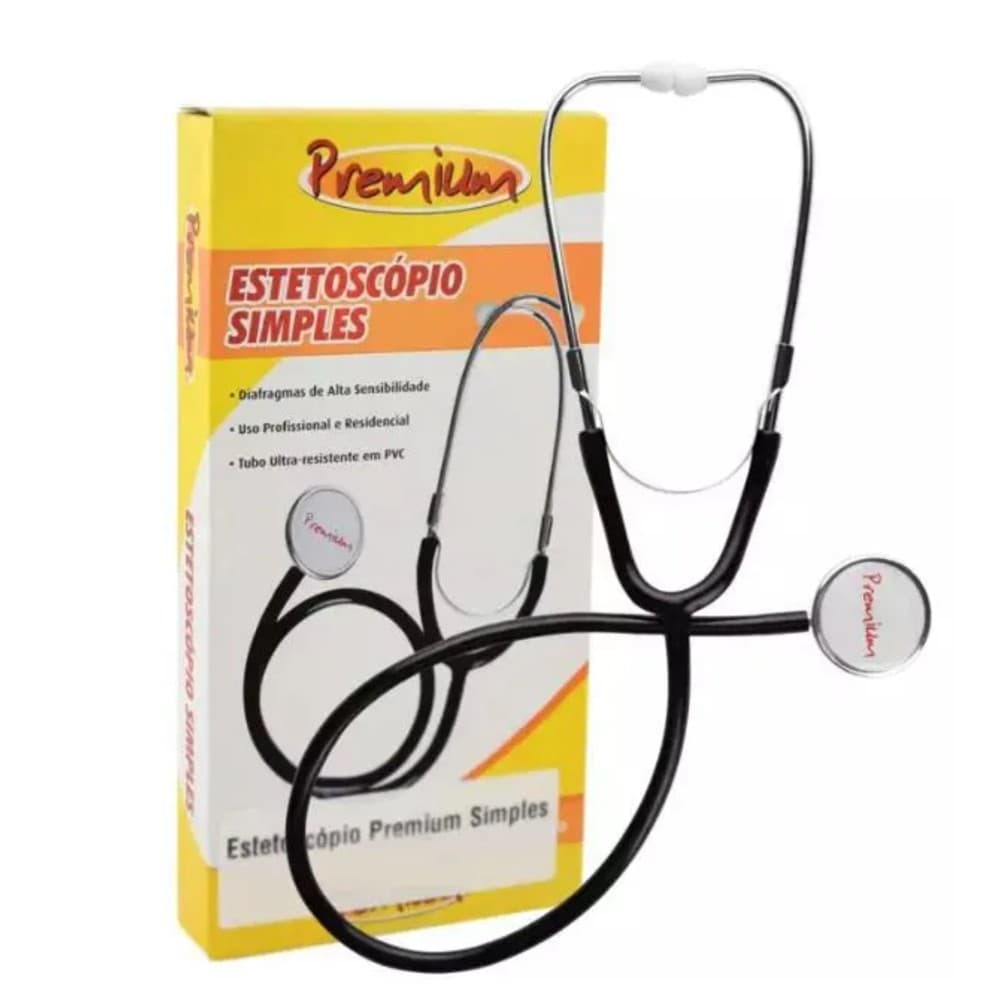 Estetoscópio Simples Adulto Premium - Portal do Médico