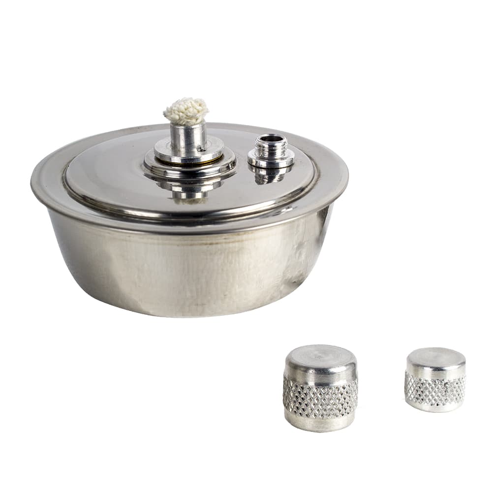 Lamparina Inox Fava A Álcool A Unidade Tamanho 60 Ml - Portal do Médico