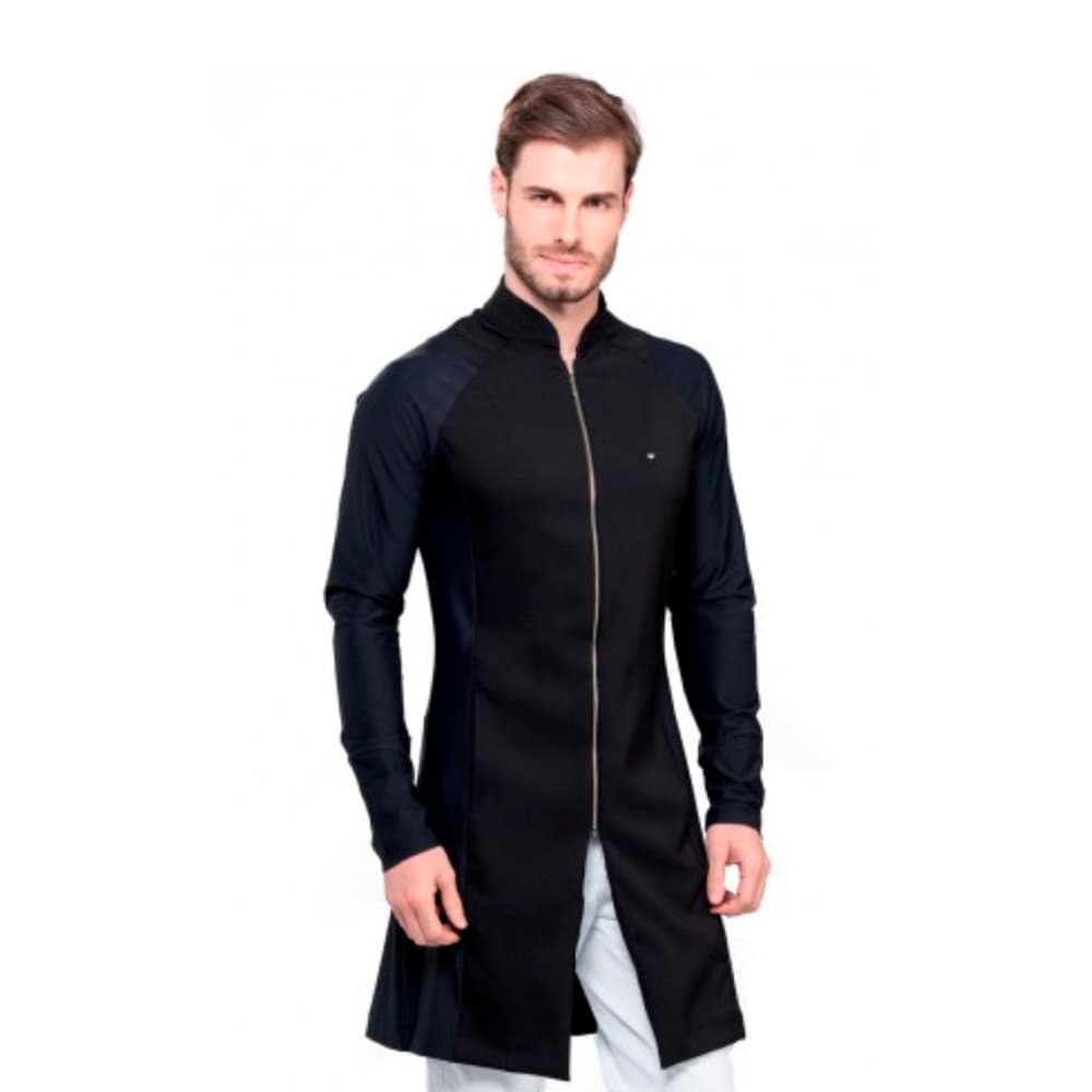 Jaleco Veneto Preto Masculino Dra Cherie (G) - Portal do Médico