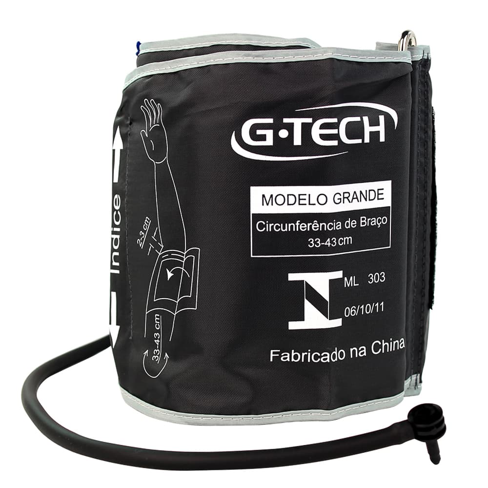Braçadeira Para Aparelho De Pressão Digital De Braço G-Tech (Obeso) - Portal do Médico