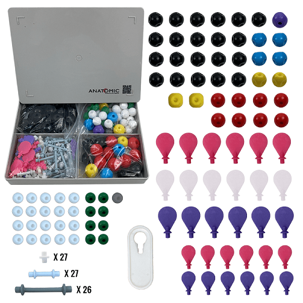 Kit didático da estrutura molecular com 178 peças - Portal do Médico