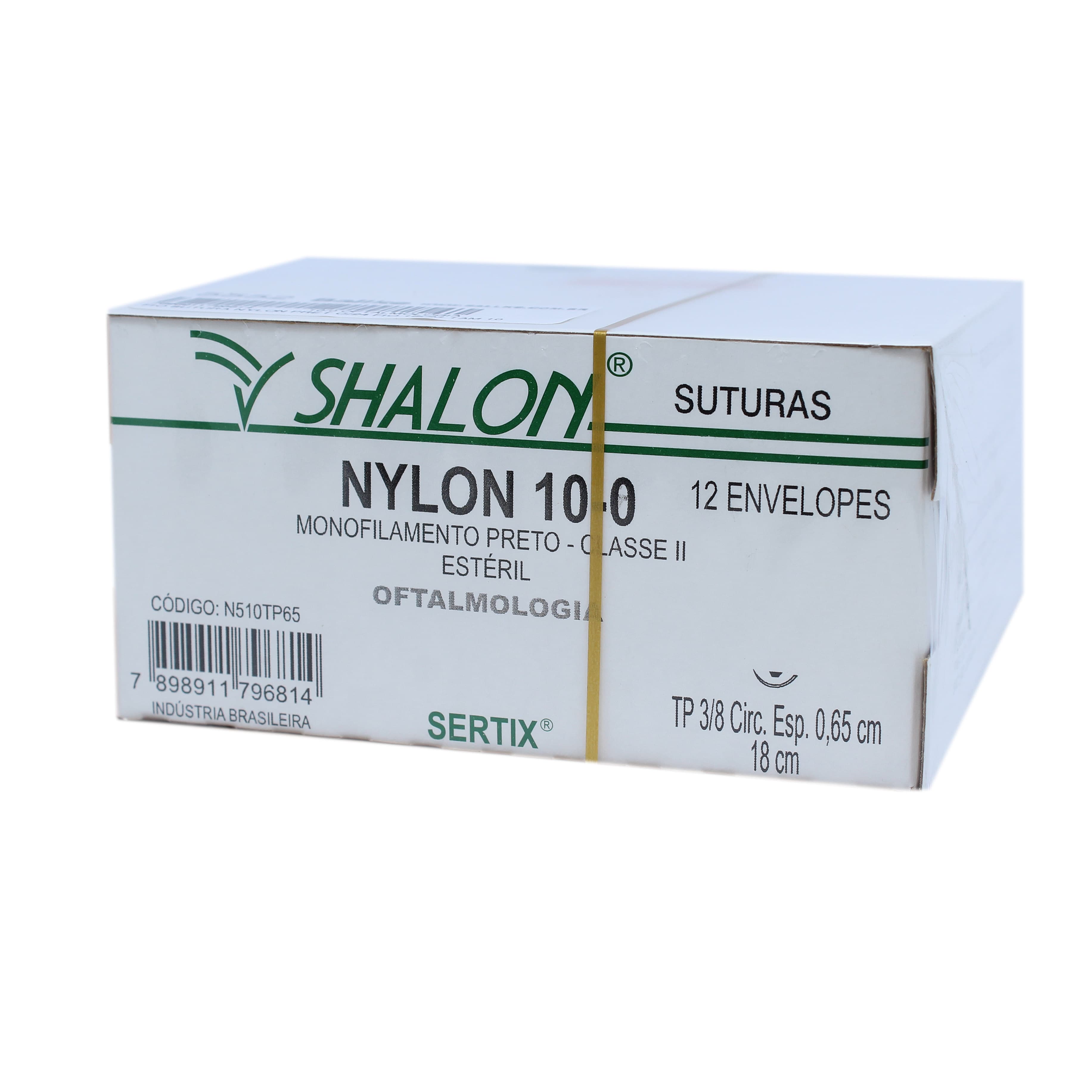 Fio Sutura Nylon Preto Para Oftalmologia Cx C/12un Shalon (10-0-18cm-2xag3/8.Esp0.65) - Portal do Médico