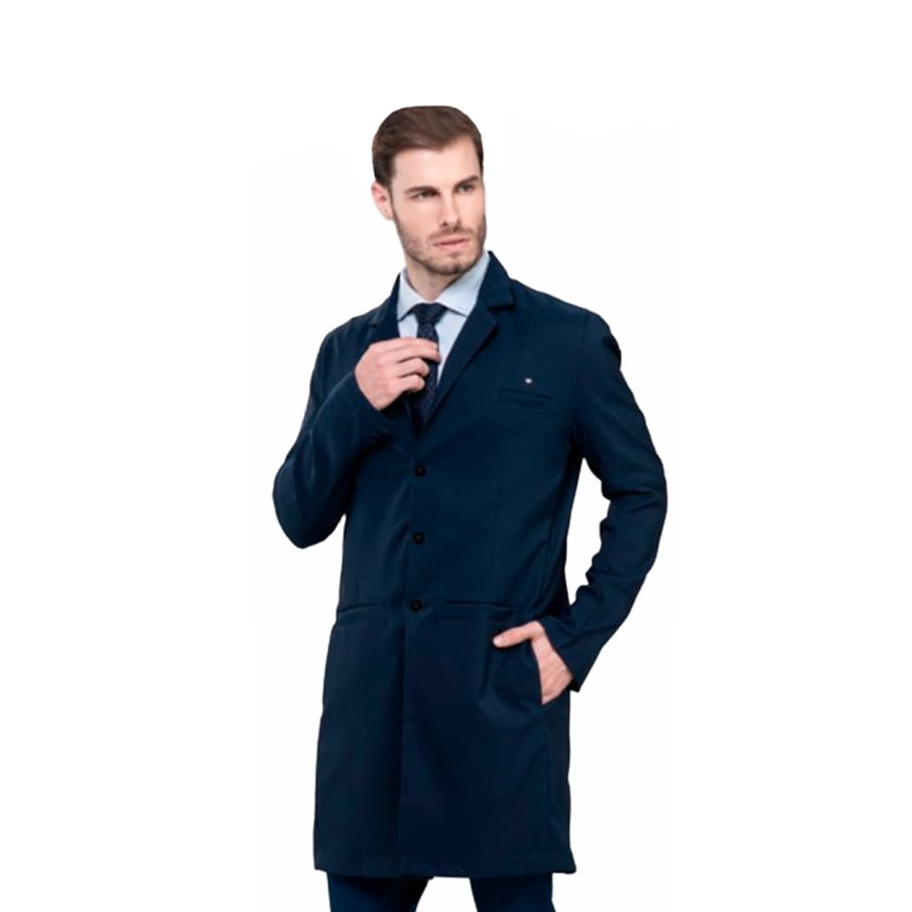 Jaleco Classic Azul Marinho Masculino Dra Cherie (M) - Portal do Médico