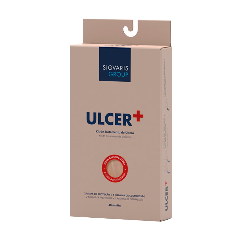 Meia Compressiva Para Úlceras 40mmhg 3/4 Bege Sigvaris (P2) - Portal do Médico